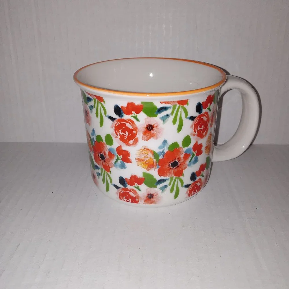 Orly Maison Floral Themed Mug 18 fl. oz NEW